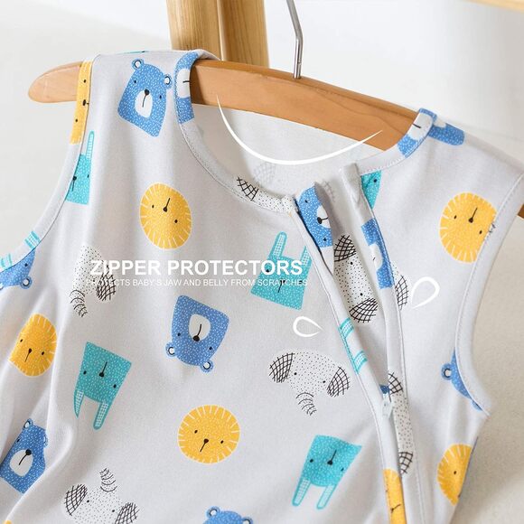 NWT Chuchu Puff Sleeveless Side Inverted Zipper Baby Sleeping Sack Size 18-24M - Picture 4 of 8